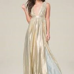 bebe matalic  gown